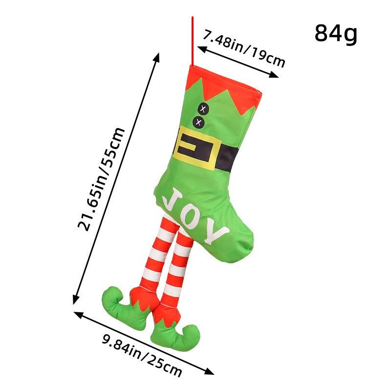 Long Leg Christmas Socks Christmas Tree Decoration Pendant Shopping Mall Showcase