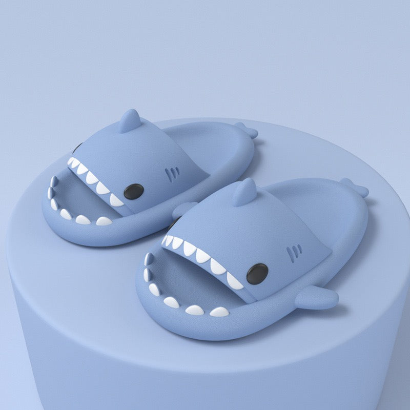 Thick bottomed shark couple slippers women's slippers men's indoor and outdoor funny home cute cartoon slippers