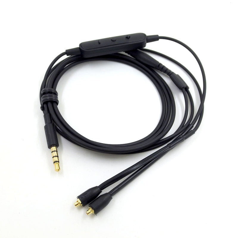 Audio cable suitable for Shure SE215+wired version MMCX interface headphone cable with wired control