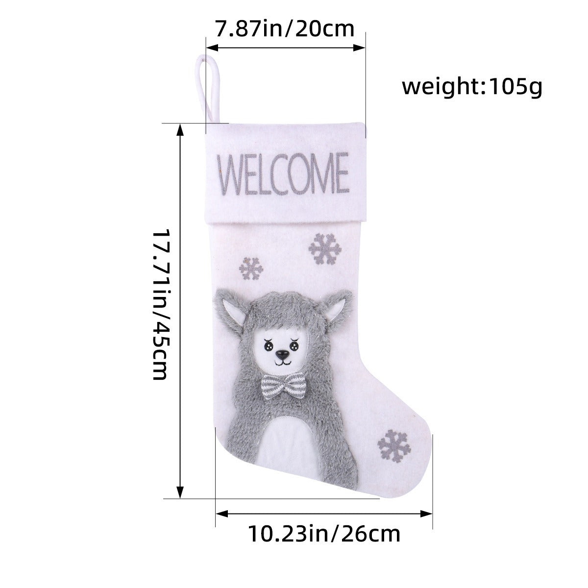 Christmas Socks Home Christmas Tree Large Socks Pendant Christmas Children's Gift Alpaca Candy Bag Decorative Socks