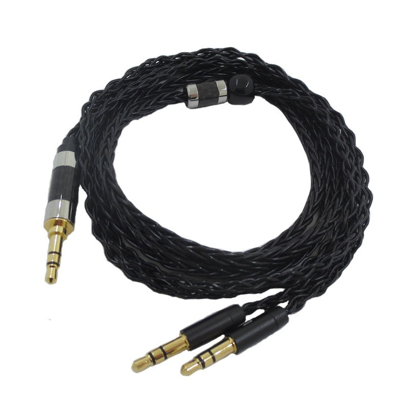 Suitable for Tianlong AH-D7100 7200 D600 HIFIMAN dual 3.5mm silver plated balanced headphone cable