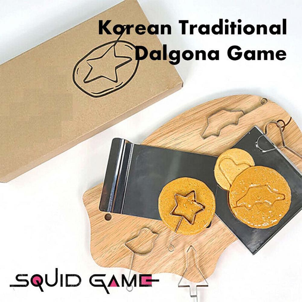 Squid Game Same Style Chocolate Mold Squid Game Candy Mold Cookie Cake Mould Baking Tools Korea Hot Drama Show Candy Making