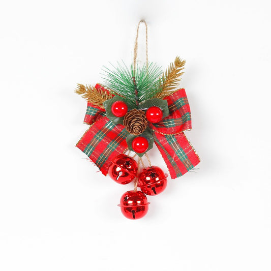 New Christmas tree pendant bell accessory pendant DIY Christmas decoration bow bell