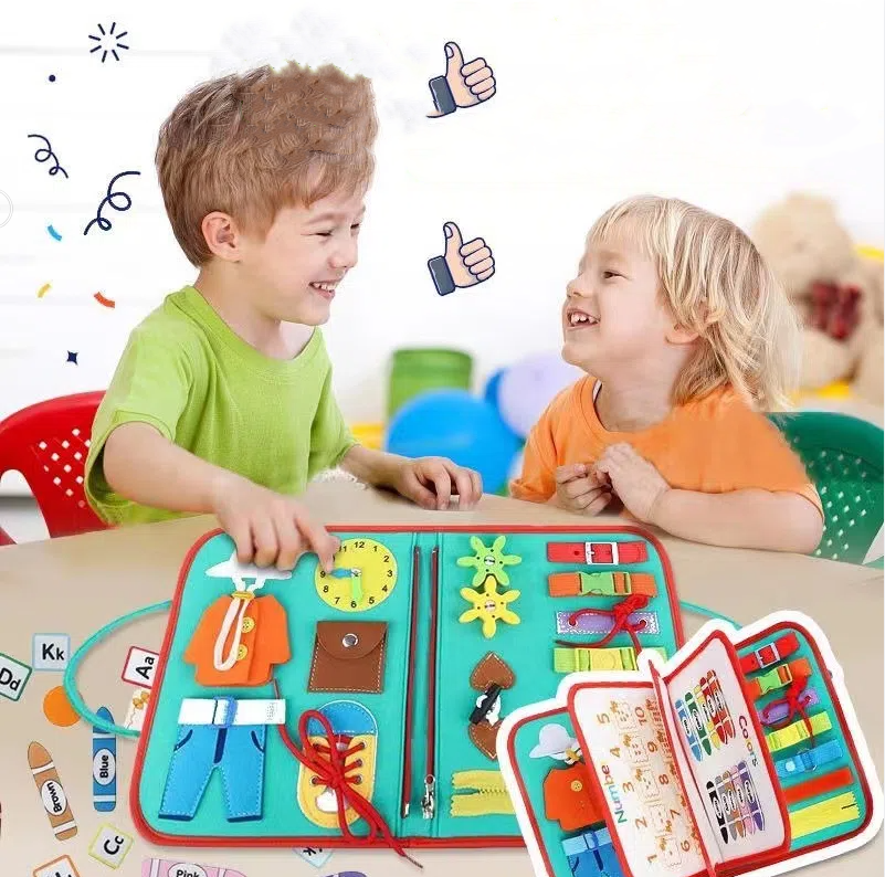 Handheld felt learning board, early education board, cross-border felt early education teaching aids, children's puzzle toys, dr