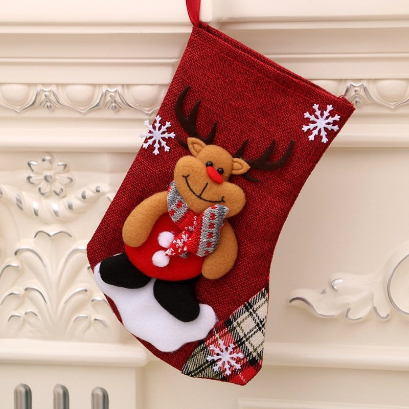 Christmas Decorations Santa Claus Socks Christmas Tree Pendants Christmas Socks Gift Bags Candy Bags