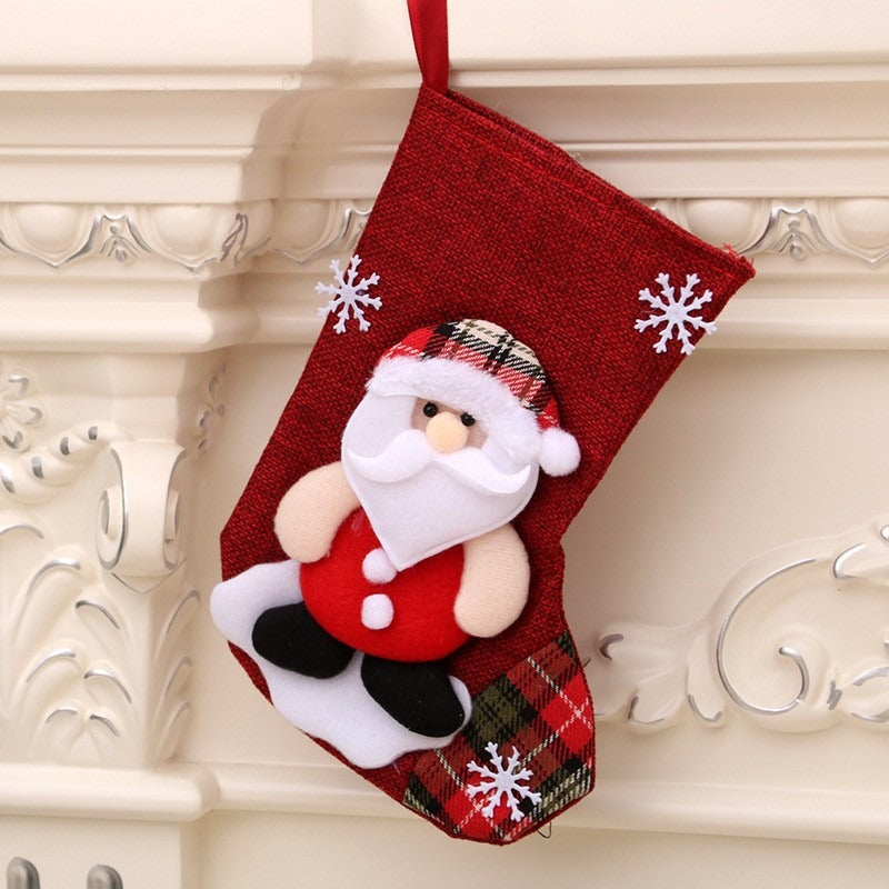 Christmas Decorations Santa Claus Socks Christmas Tree Pendants Christmas Socks Gift Bags Candy Bags