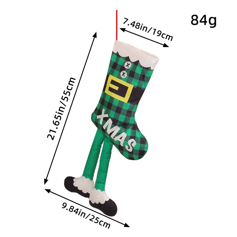 Long Leg Christmas Socks Christmas Tree Decoration Pendant Shopping Mall Showcase