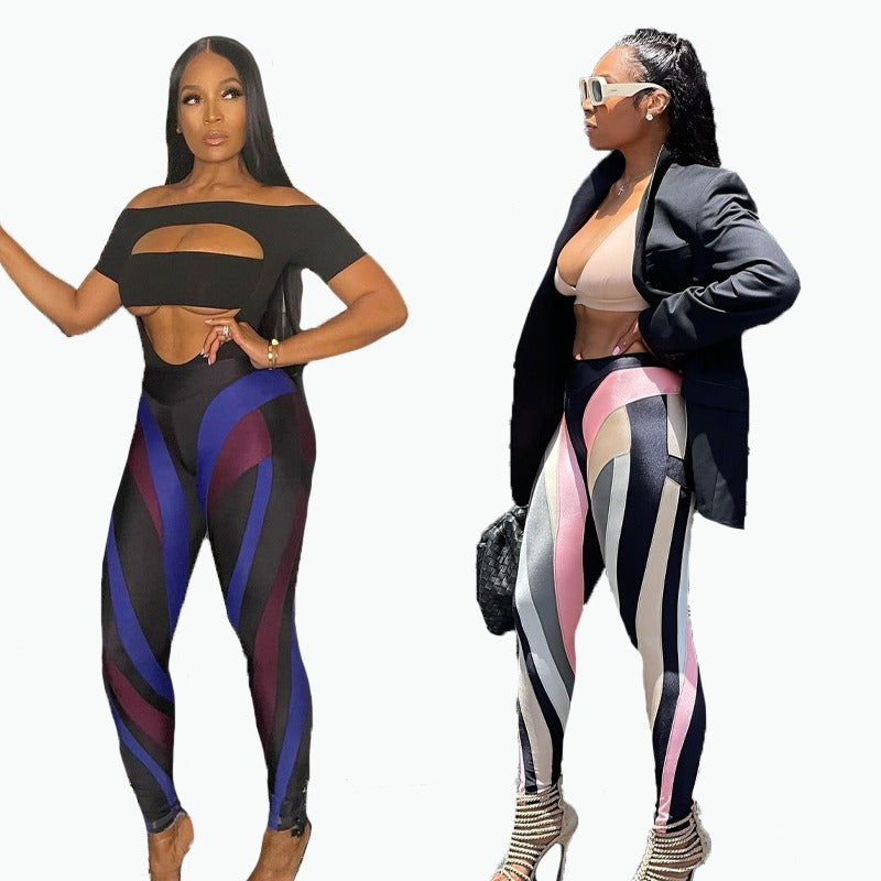 Women's digital printed sexy sports leggings