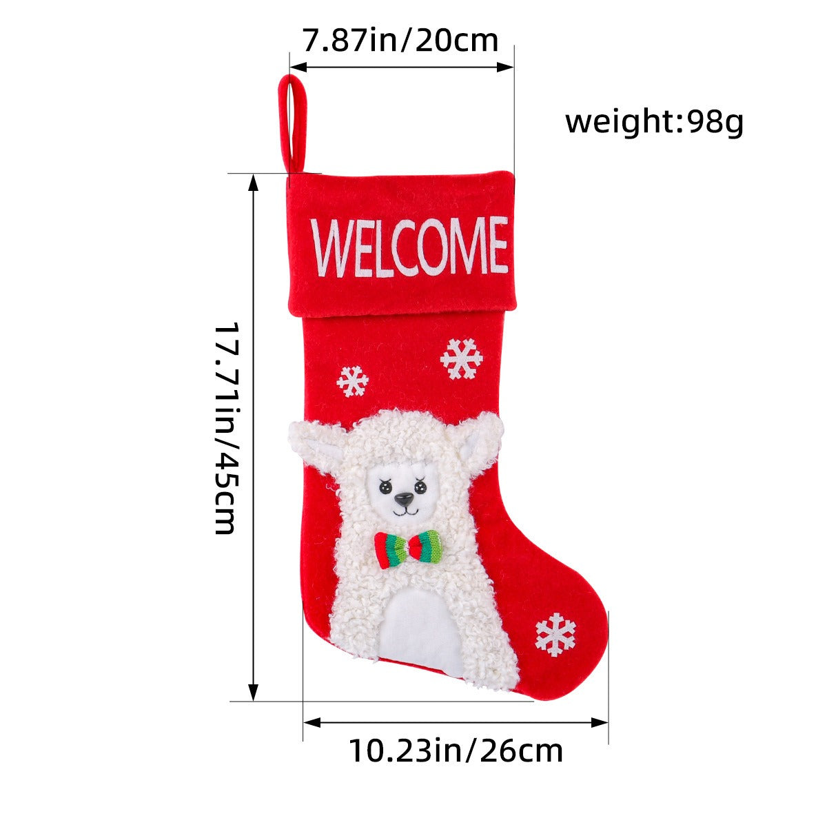 Christmas Socks Home Christmas Tree Large Socks Pendant Christmas Children's Gift Alpaca Candy Bag Decorative Socks