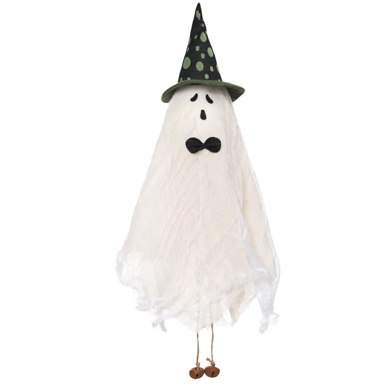 Halloween Decoration White Witch Ghost Hanging Ghost Wind Chime Ghost Festival Home Party Decoration Pendant