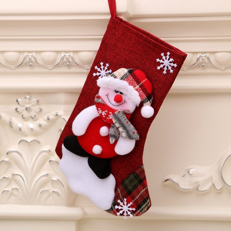 Christmas Decorations Santa Claus Socks Christmas Tree Pendants Christmas Socks Gift Bags Candy Bags