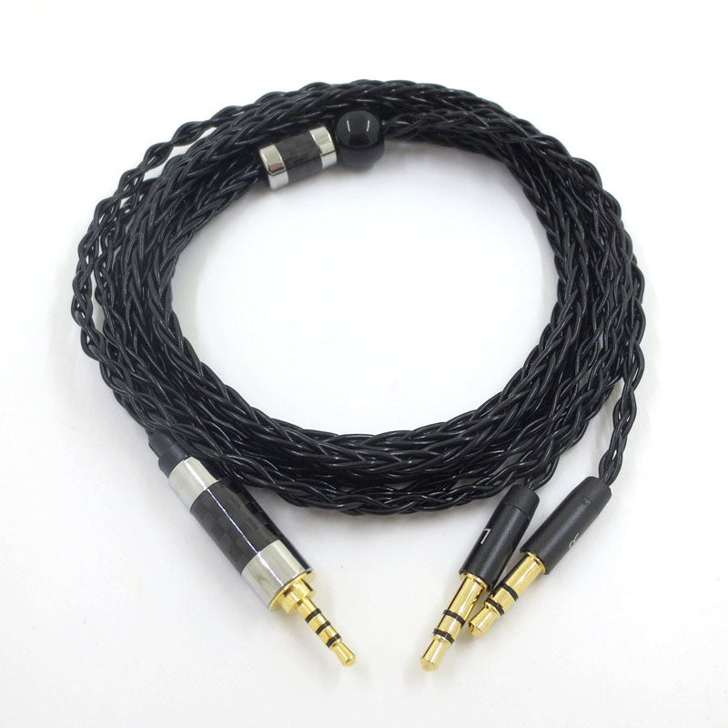 Suitable for Tianlong AH-D7100 7200 D600 HIFIMAN dual 3.5mm silver plated balanced headphone cable