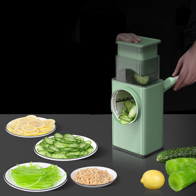 Multi Function Vegetable Cutter Hand Operated Shredder Drum Shredder Potatoes Radishes And Vegetables Household Slicer