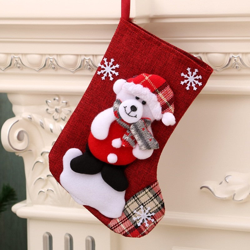 Christmas Decorations Santa Claus Socks Christmas Tree Pendants Christmas Socks Gift Bags Candy Bags