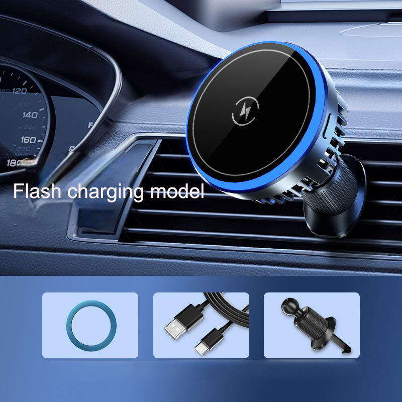 Car mounted wireless charging bracket, dual-purpose vacuum adsorption super stable suction cup, car mounted mobile phone holder