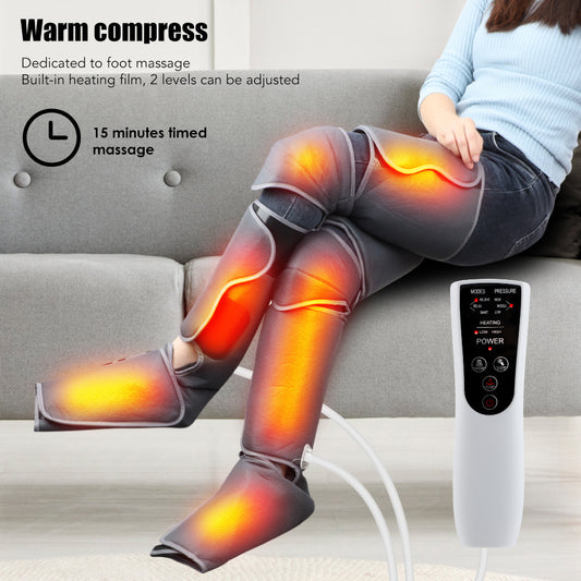 Air Wave Leg Massager Calf Thigh Beauty Leg Instrument Foot Airbag Massage Acupressure Hot Compress