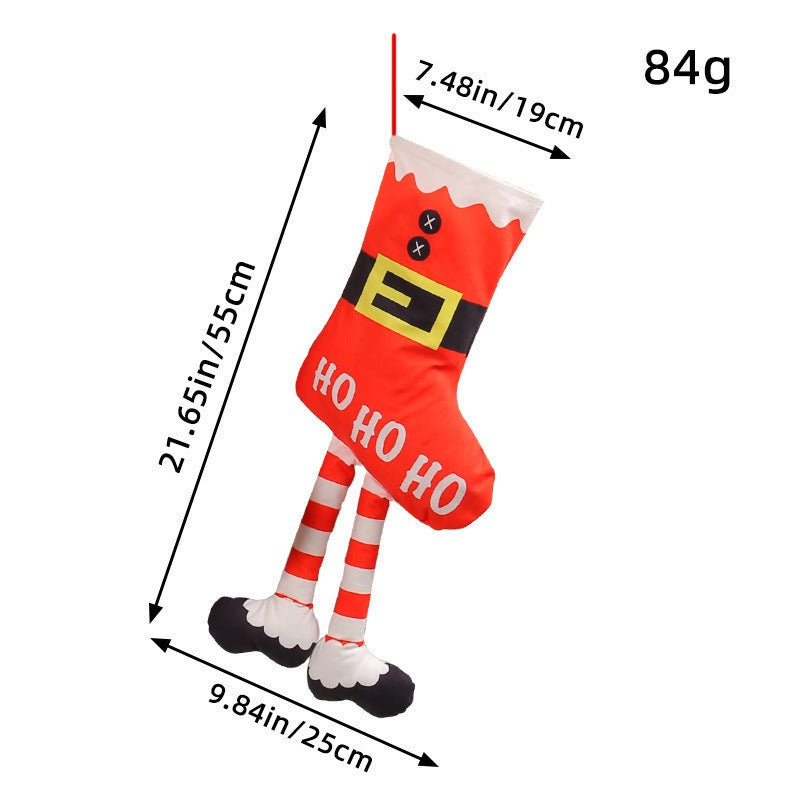 Long Leg Christmas Socks Christmas Tree Decoration Pendant Shopping Mall Showcase