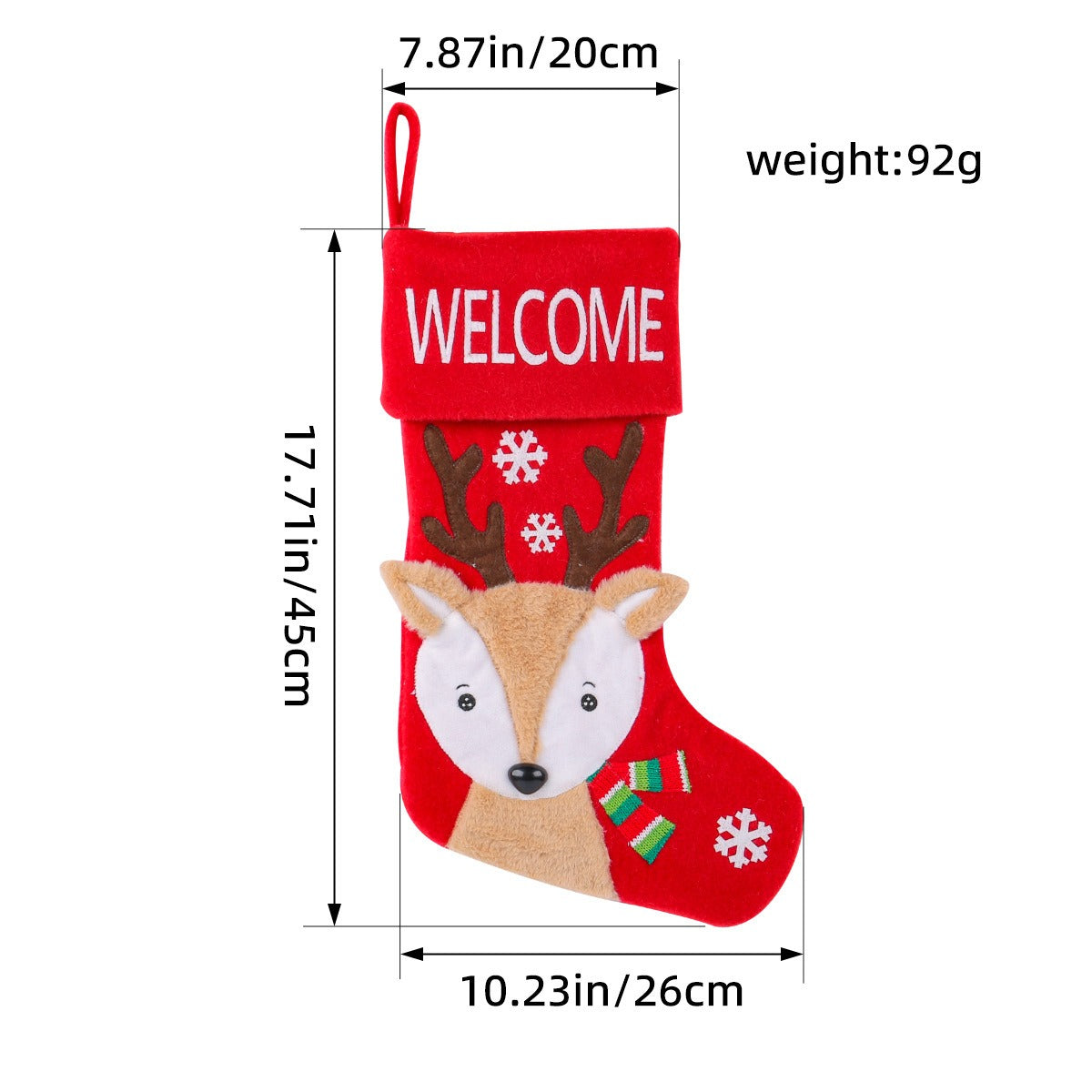 Christmas Socks Home Christmas Tree Large Socks Pendant Christmas Children's Gift Alpaca Candy Bag Decorative Socks