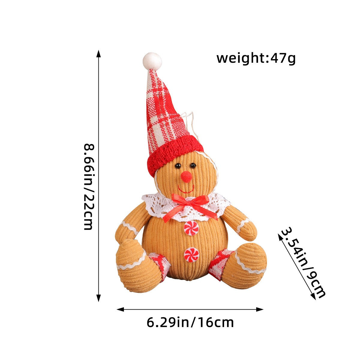 Creative Christmas gingerbread figurine pendant holiday cartoon figurine pendant Christmas tree decoration accessories