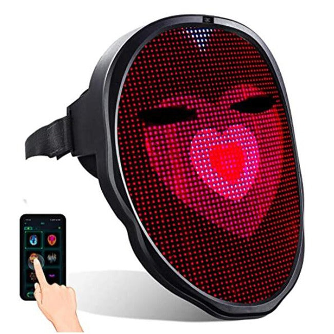 LED gesture sensing face changing luminous mask APP custom Bluetooth shining mask Boywithuke