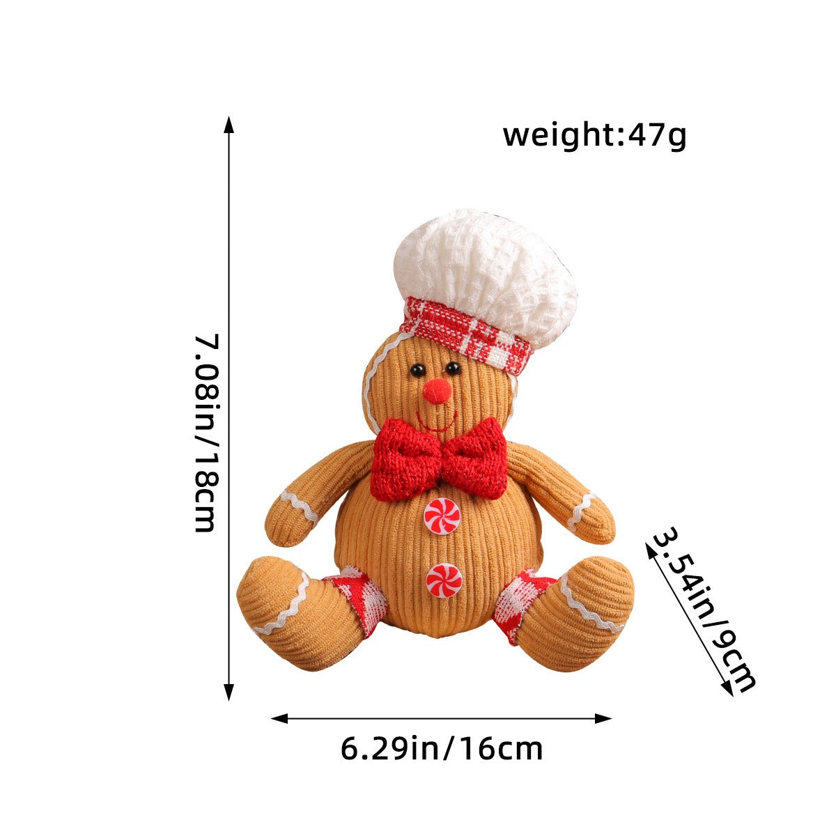 Creative Christmas gingerbread figurine pendant holiday cartoon figurine pendant Christmas tree decoration accessories