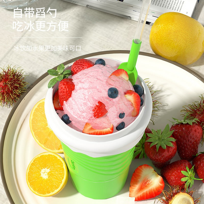 Squeeze Cup Slushy Maker Slushie DIY Plastic Squeeze Cups Double Layer Slushy Maker Smoothie Ice Cups