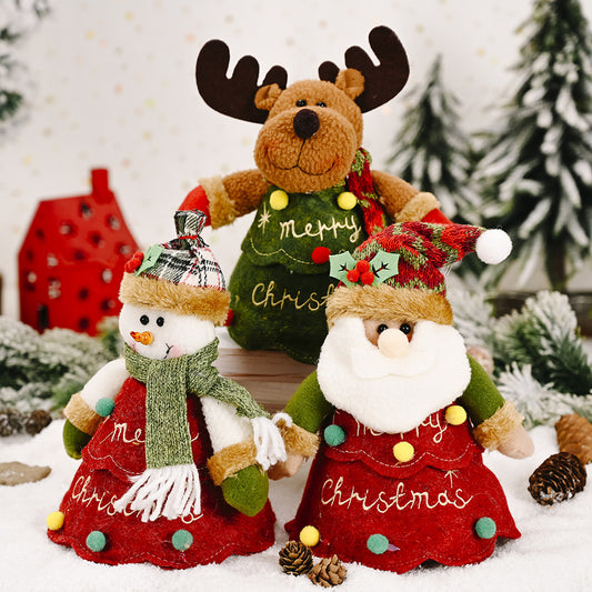 Christmas decoration tree shaped cartoon apple bag creative cartoon apple bag tree shaped candy bag