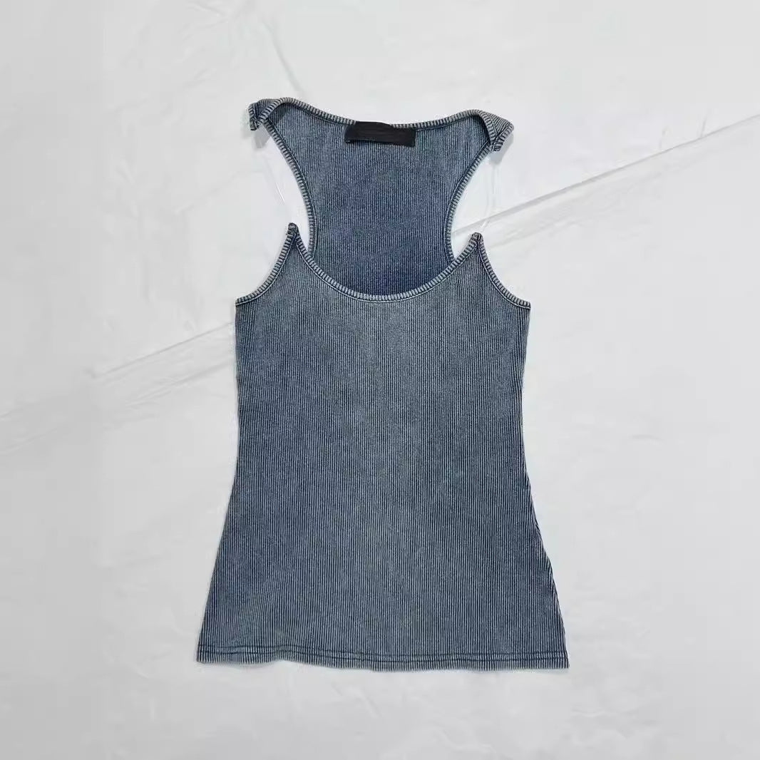 Sexy slim fit spicy girl fishing line camisole vest female niche chic sleeveless top