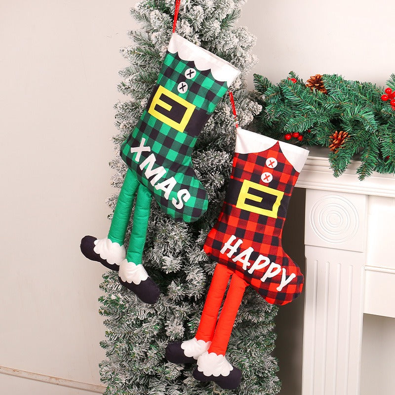 Long Leg Christmas Socks Christmas Tree Decoration Pendant Shopping Mall Showcase