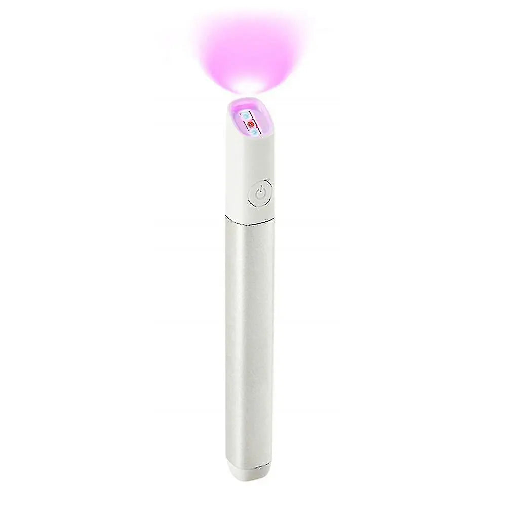 Red and blue light therapy pen