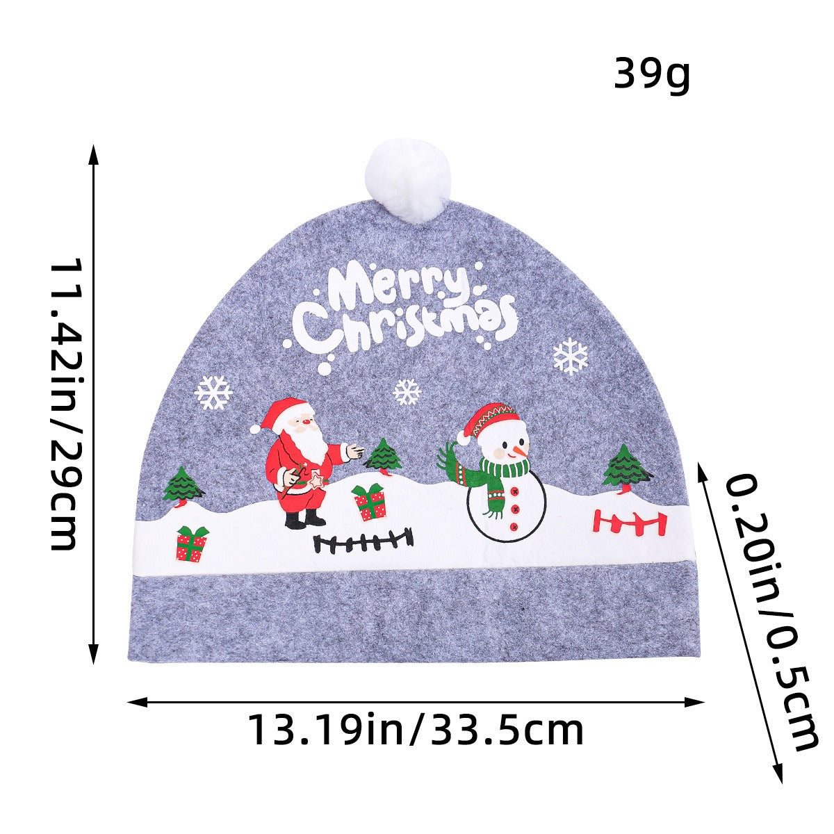 Christmas car chair cover holiday car backrest chair Christmas hat decoration seat head pillowcase