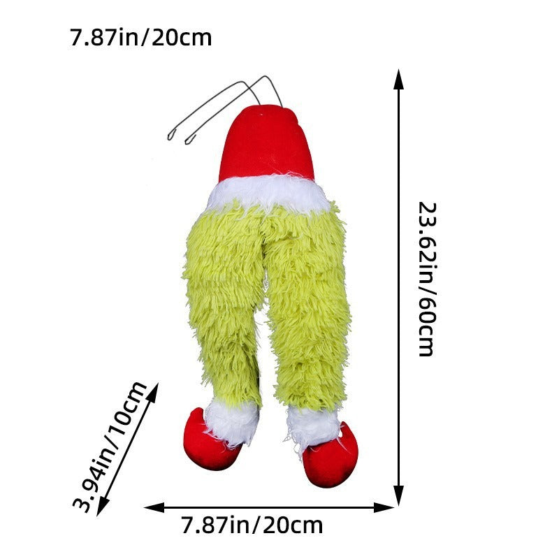 Grinch Plush Toy Grinch Green Fur Doll Doll Christmas Green Monster Plush Toy