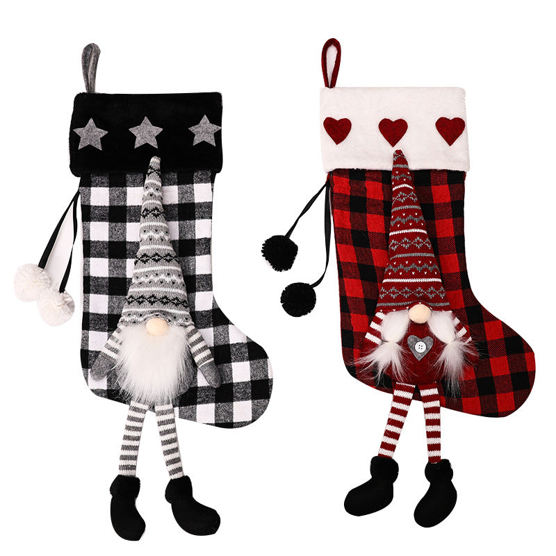 Christmas Stockings Red Haig Hangers Christmas Day Decoration Gift Bags Decorative Decorations