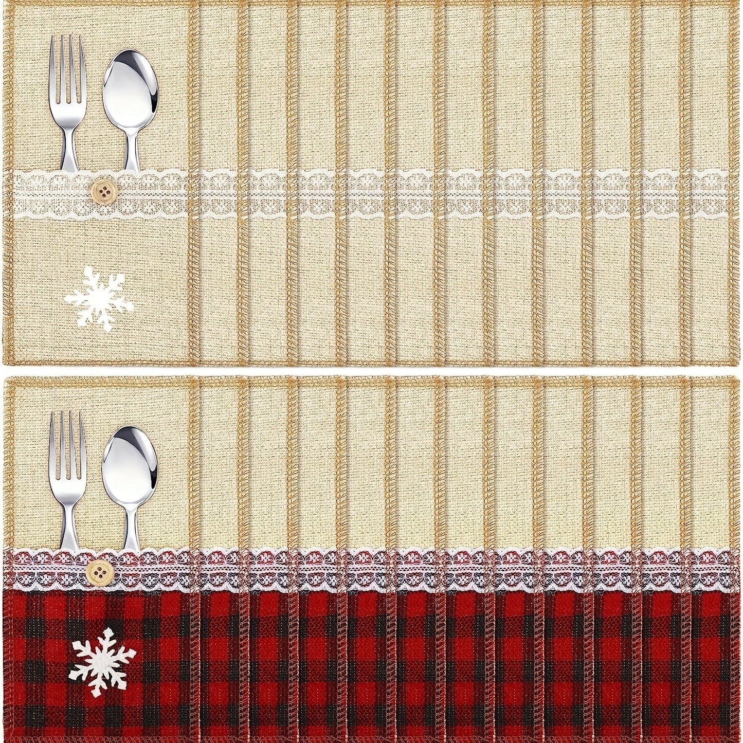 Christmas knife and fork set, Christmas decoration, restaurant decoration, hotel decoration, linen cloth, Christmas knife and fork set