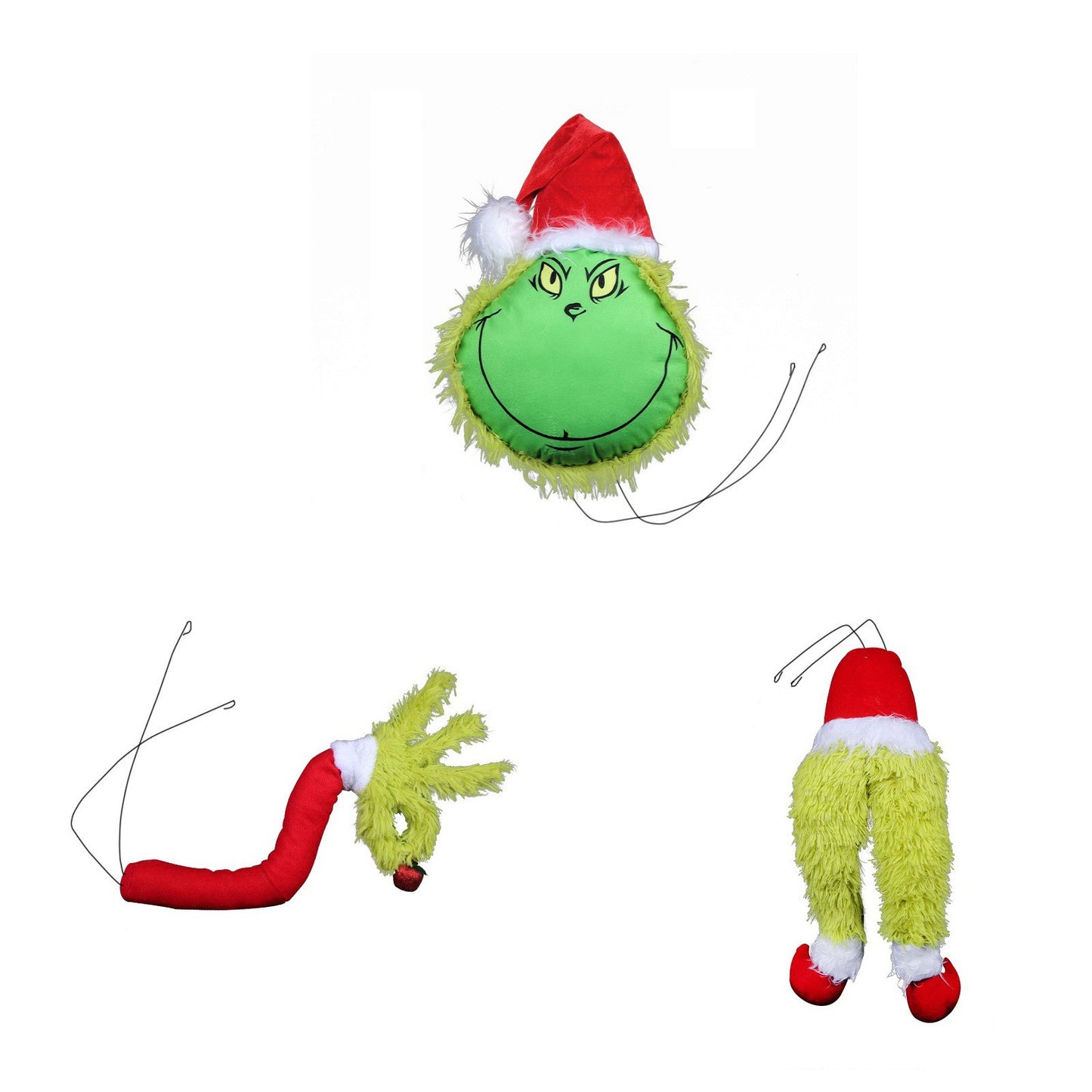 Grinch Plush Toy Grinch Green Fur Doll Doll Christmas Green Monster Plush Toy