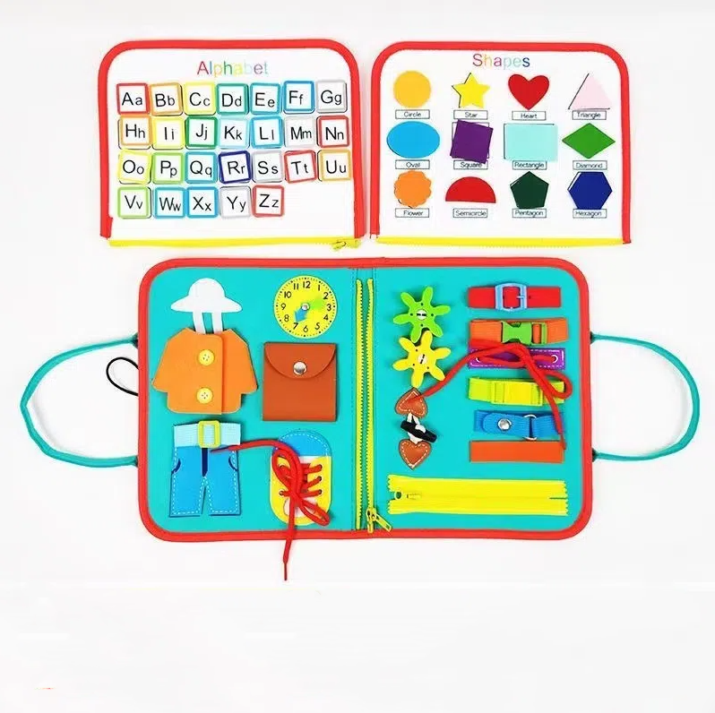 Handheld felt learning board, early education board, cross-border felt early education teaching aids, children's puzzle toys, dr