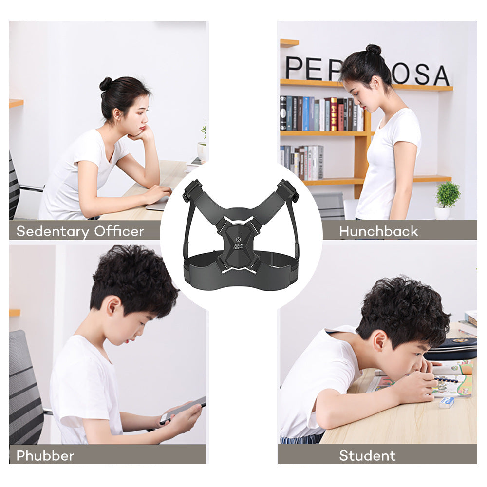 HailiCare Intelligent Vibration Voice Abdomen Correction Posture With Back Correction Belt Correction Posture