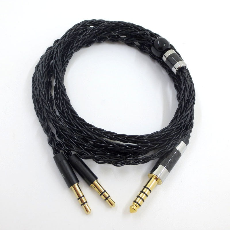 Suitable for Tianlong AH-D7100 7200 D600 HIFIMAN dual 3.5mm silver plated balanced headphone cable