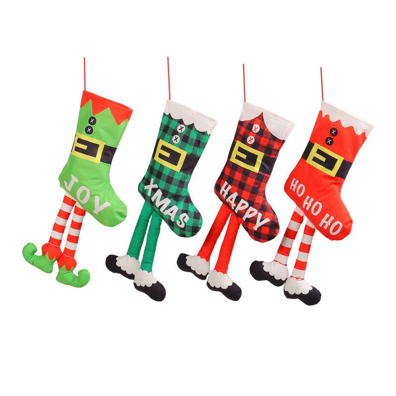 Long Leg Christmas Socks Christmas Tree Decoration Pendant Shopping Mall Showcase