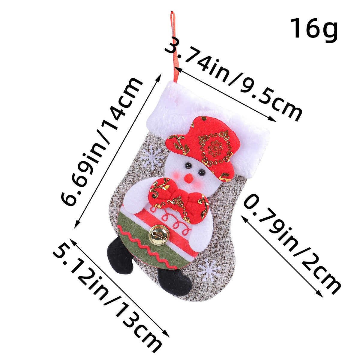 Christmas Doll Socks Cartoon Plush Christmas Socks Christmas Tree Pendant Santa Claus Snowman Candy Gift Bag