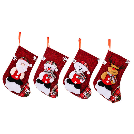 Christmas Decorations Santa Claus Socks Christmas Tree Pendants Christmas Socks Gift Bags Candy Bags