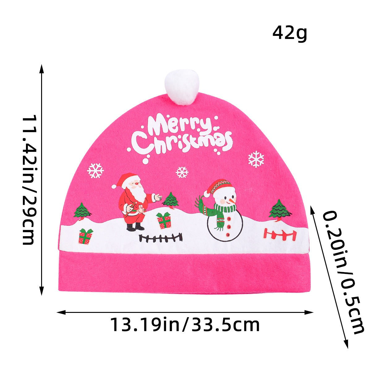 Christmas car chair cover holiday car backrest chair Christmas hat decoration seat head pillowcase