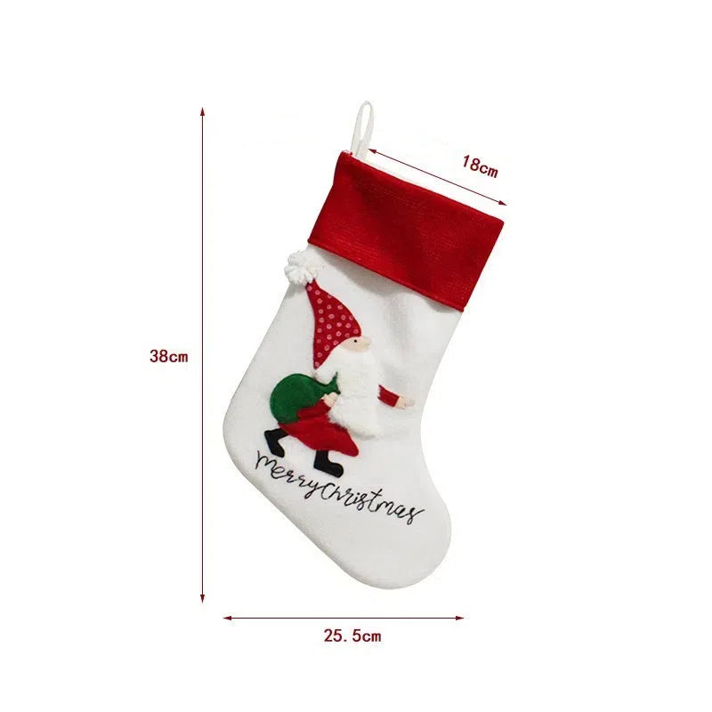 Christmas Socks Candy Bag Children's Gift Bag Party Gift Bag Scene Christmas Tree Pendant Hanging