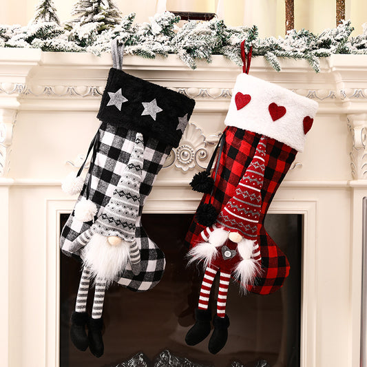 Christmas Stockings Red Haig Hangers Christmas Day Decoration Gift Bags Decorative Decorations