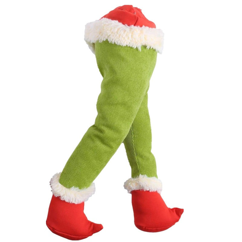 Greentown Green Leg Christmas Tree Pendant for the Elderly Greentown Elf Leg Doll