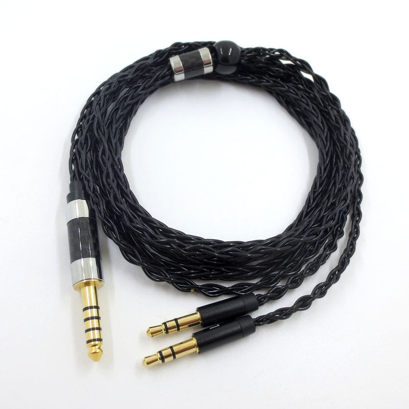 Suitable for Tianlong AH-D7100 7200 D600 HIFIMAN dual 3.5mm silver plated balanced headphone cable