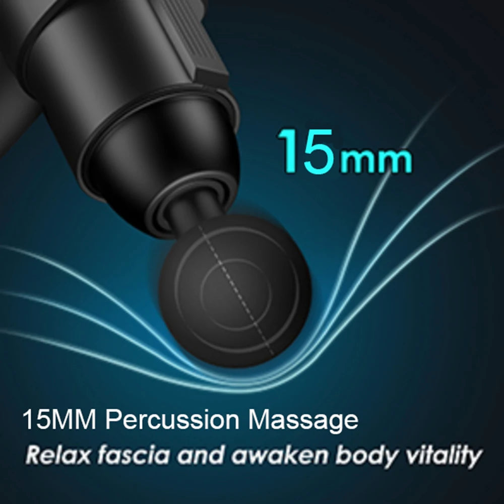 24V  Lcd Touch Adjustment 12 Gears Lcd Screen Sports Muscle Deep Tissu Fascia Mini Massage Gun With Lcd Display