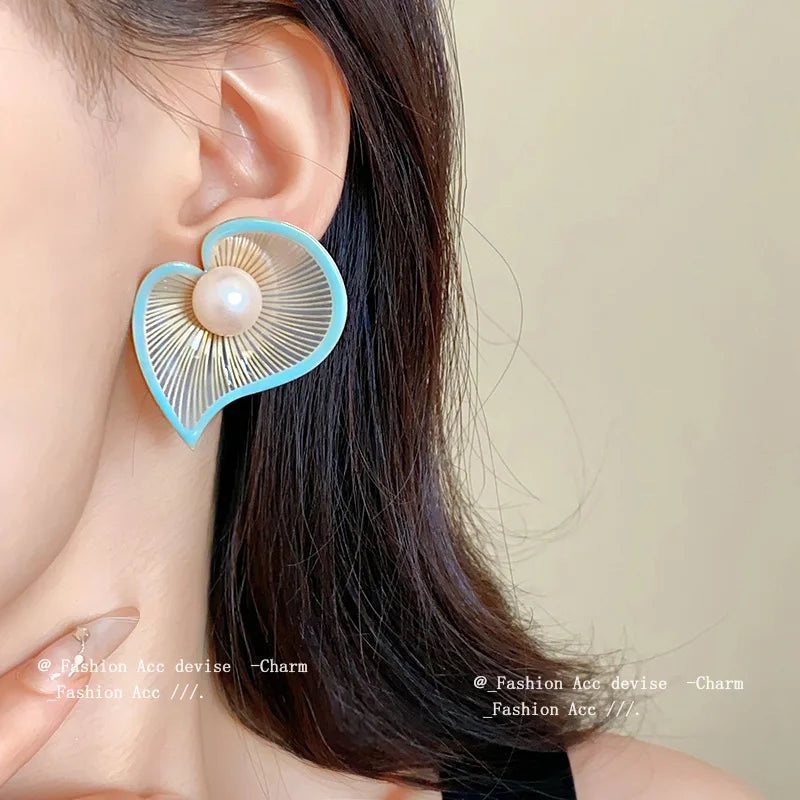 Vacation Style Pearl Exaggerated Earrings Wholesale for Women