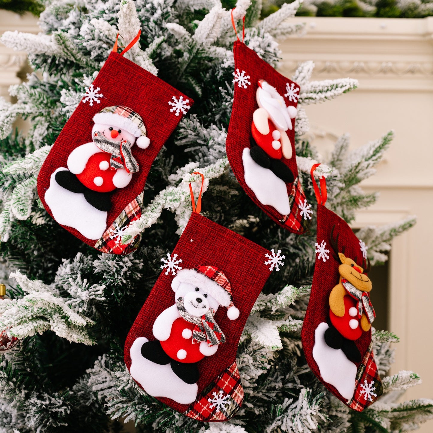 Christmas Decorations Santa Claus Socks Christmas Tree Pendants Christmas Socks Gift Bags Candy Bags